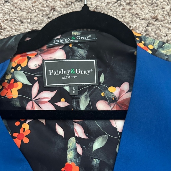 Paisley & Gray Blue Suits & Blazers Vests Collection - Picture 2 of 4